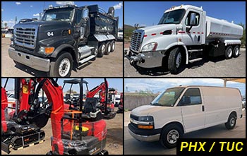 Southwest Regional Heavy Equipment Auctions in Arizona & Commercial Fleet Vehicle Auctions in Arizona