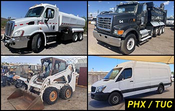 Southwest Regional Heavy Equipment Auctions in Arizona & Commercial Fleet Vehicle Auctions in Arizona