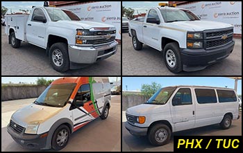 Southwest Regional Heavy Equipment Auctions in Arizona & Commercial Fleet Vehicle Auctions in Arizona