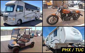 Public Auctions on Boats, RVs, Motorcycles, Carts in Arizona Public Auctions on Boats, RVs, Motorcycles, Carts in Arizona