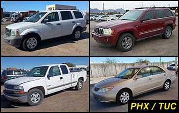 Public Nonrunning & Stationary Vehicles Auctions in Arizona