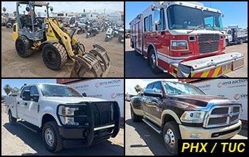 Southwest Regional Heavy Equipment Auctions in Arizona & Commercial Fleet Vehicle Auctions in Arizona