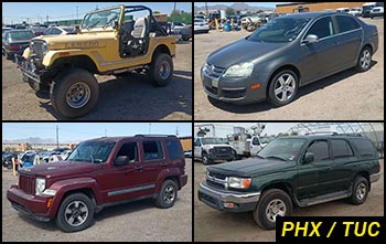 Public Nonrunning & Stationary Vehicles Auctions in Arizona