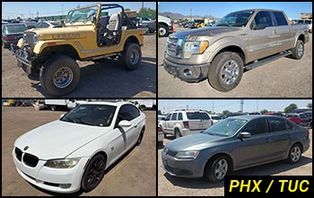 Public Nonrunning & Stationary Vehicles Auctions in Arizona Public Nonrunning & Stationary Vehicles Auctions in Arizona