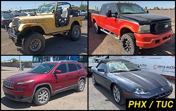 Public Nonrunning & Stationary Vehicles Auctions in Arizona