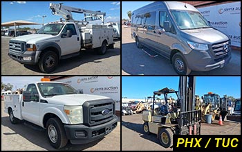 Southwest Regional Heavy Equipment Auctions in Arizona & Commercial Fleet Vehicle Auctions in Arizona