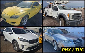 Public Nonrunning & Stationary Vehicles Auctions in Arizona