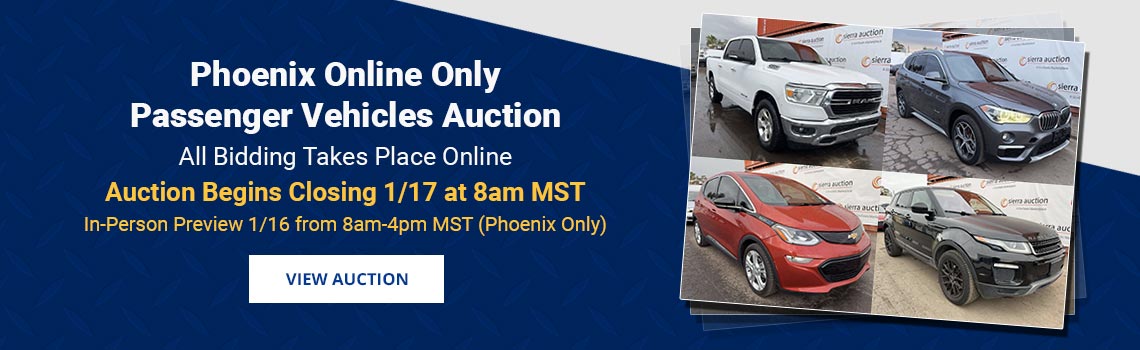 Image showing upcoming auction with link