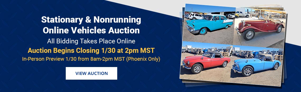 Image showing upcoming auction with link