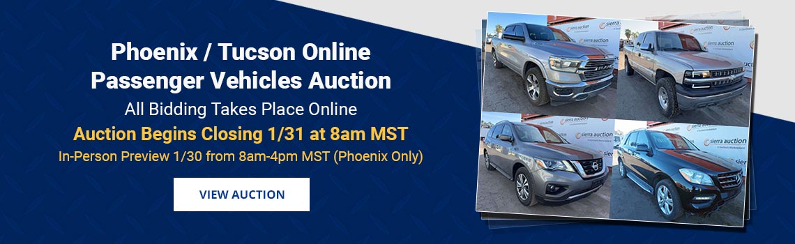 Image showing upcoming auction with link