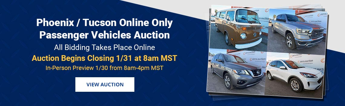 Image showing upcoming auction with link