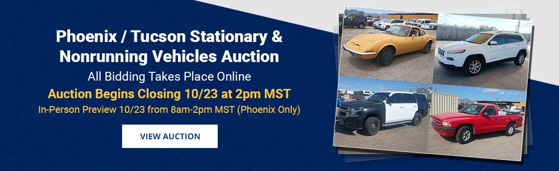 Public Nonrunning & Stationary Vehicles Begins Closing Friday, October 23rd