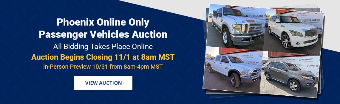 Image showing upcoming auction with link