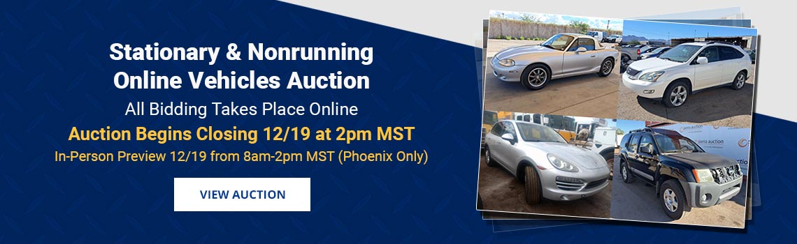 Image showing upcoming auction with link