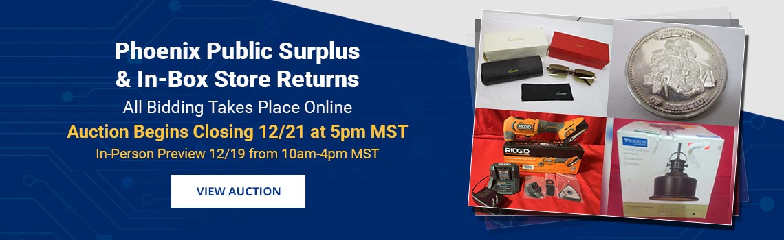 Image showing upcoming auction with link