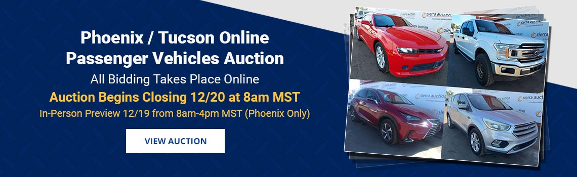 Image showing upcoming auction with link