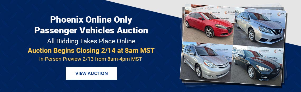 Image showing upcoming auction with link