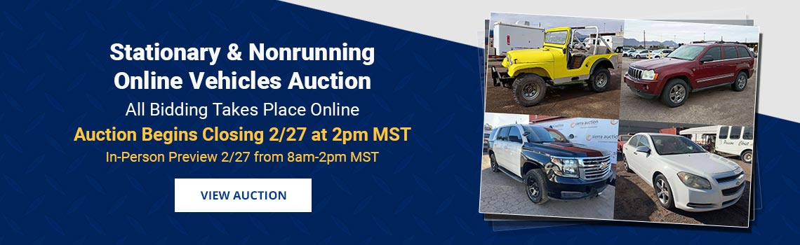 Image showing upcoming auction with link