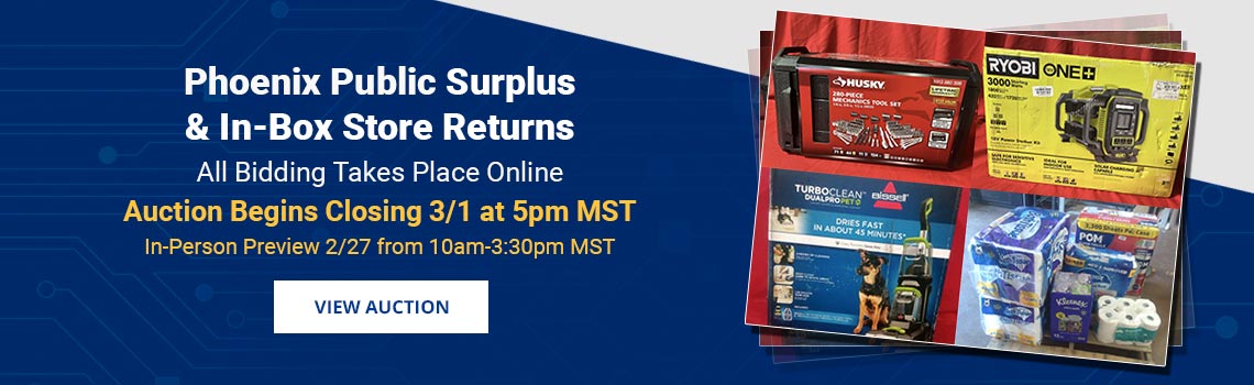 Image showing upcoming auction with link