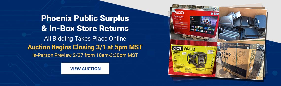 Image showing upcoming auction with link