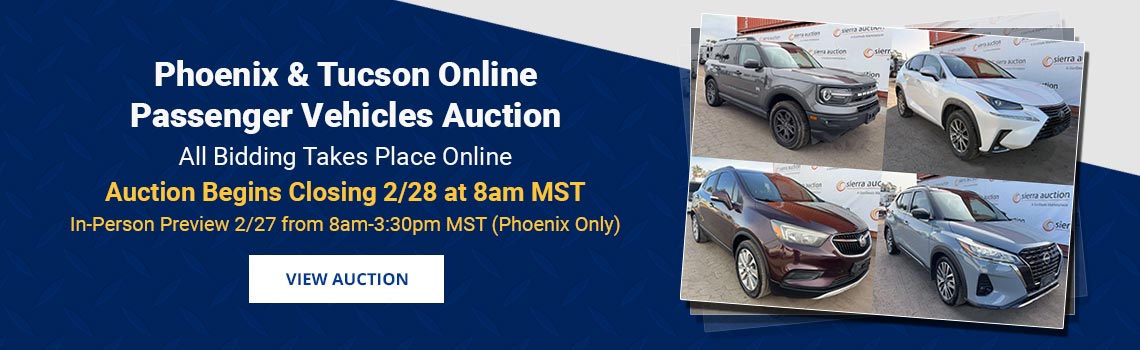 Image showing upcoming auction with link