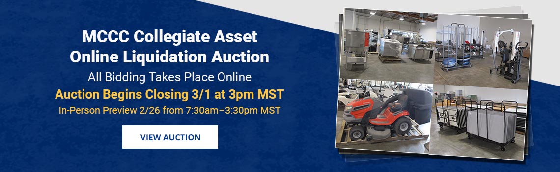 Image showing upcoming auction with link