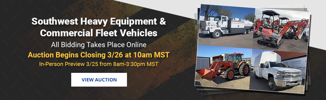 Image showing upcoming auction with link