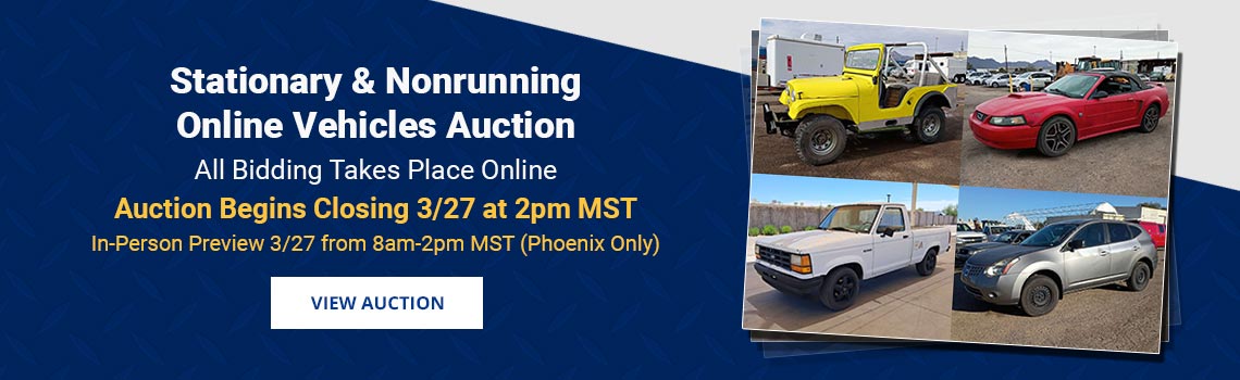 Image showing upcoming auction with link