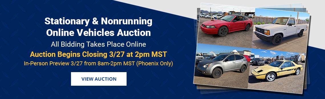 Image showing upcoming auction with link