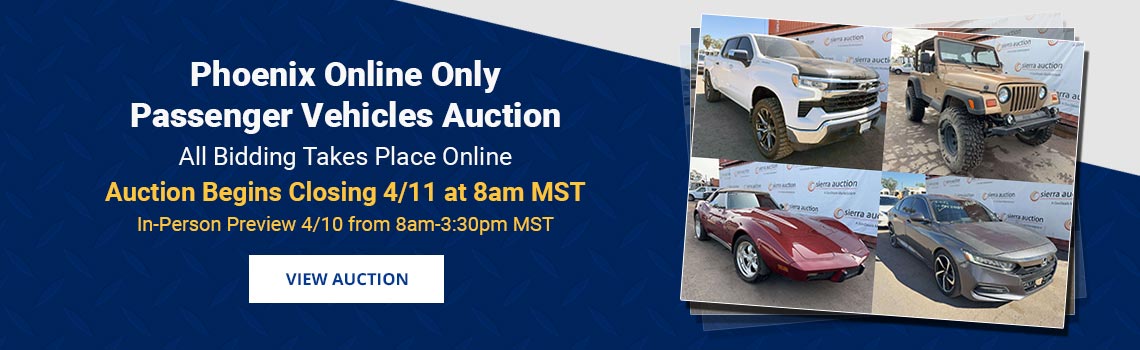 Image showing upcoming auction with link