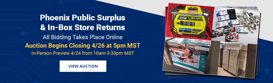 Image showing upcoming auction with link