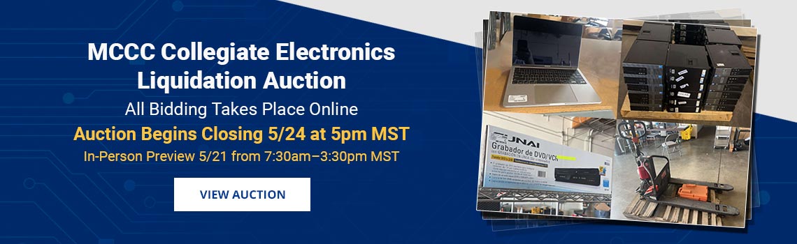 Image showing upcoming auction with link