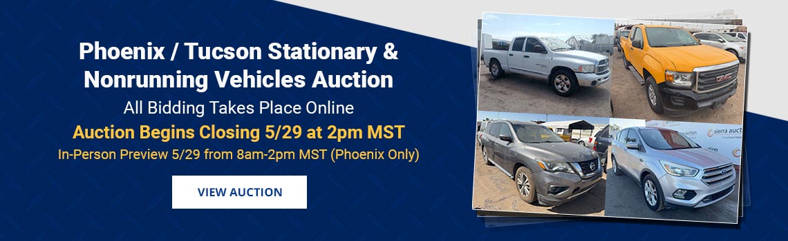 Image showing upcoming auction with link