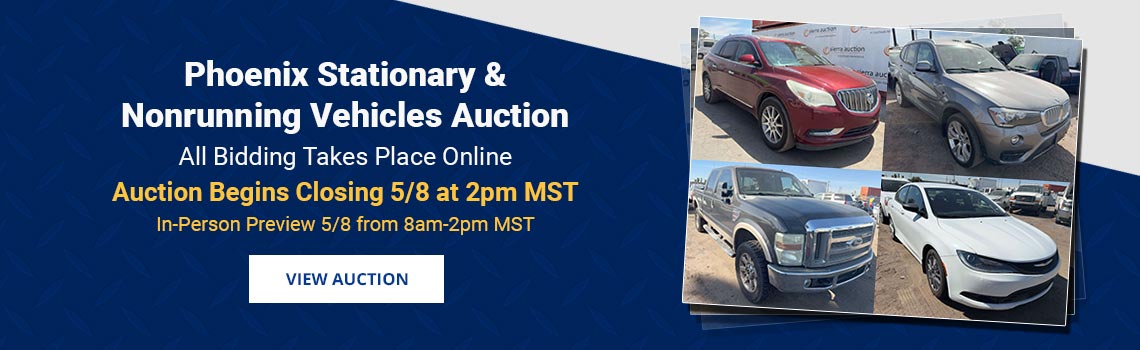 Image showing upcoming auction with link