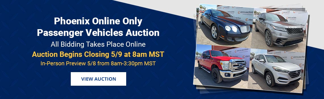 Image showing upcoming auction with link