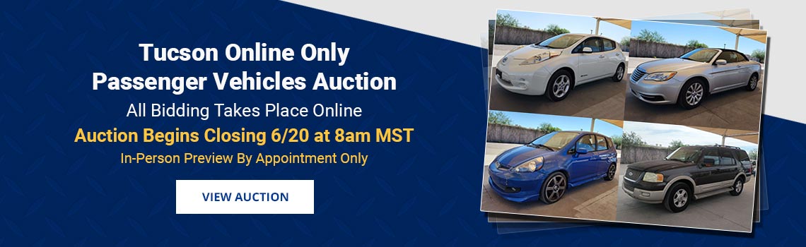 Phoenix Passenger Vehicles Auction Closing Saturday, June 13th