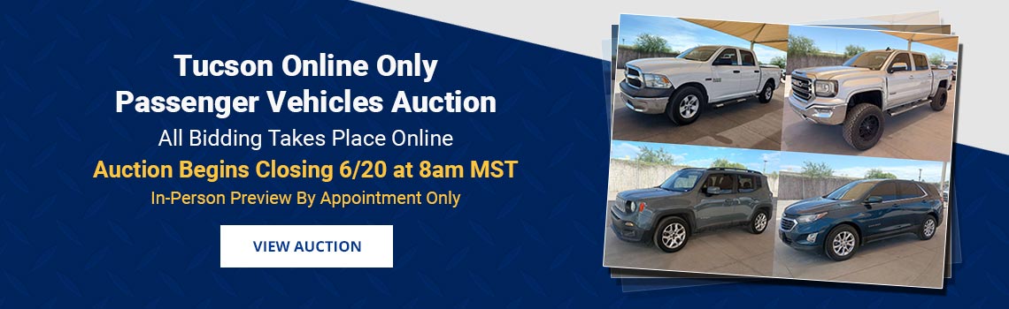 Phoenix Passenger Vehicles Auction Closing Saturday, June 13th