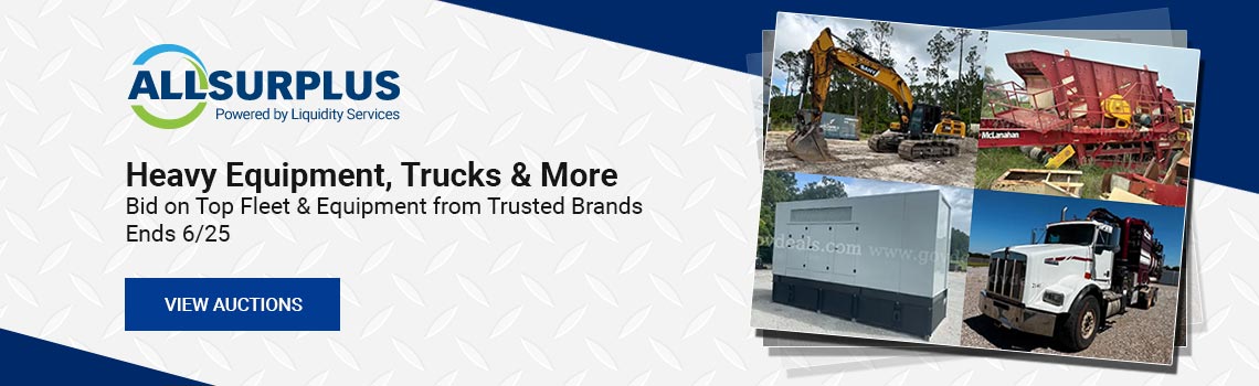 Heavy Equipment, Trucks & More - Bid on top fleet & equipment from trusted brands - Ends 6/25
