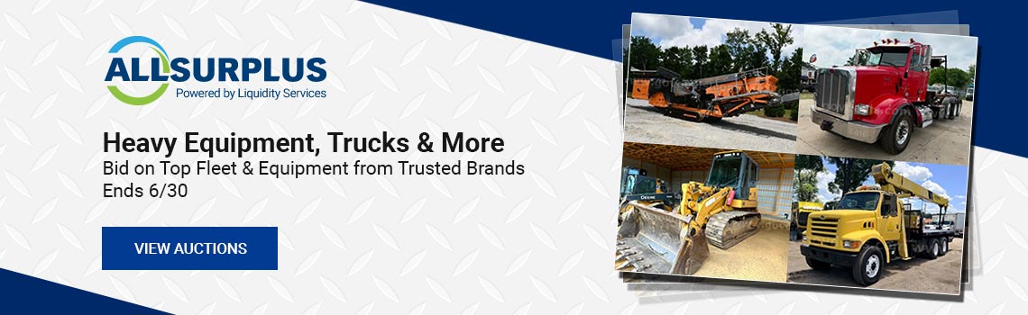 Heavy Equipment, Trucks & More - Bid on top fleet & equipment from trusted brands - Ends 6/30
