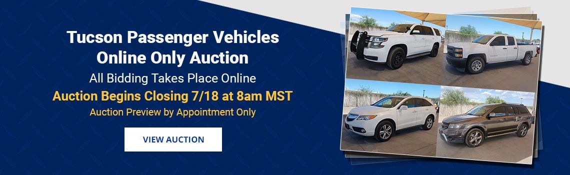 Phoenix & Tucson Arizona Passenger Vehicles Auction Closing Saturday, June 27th