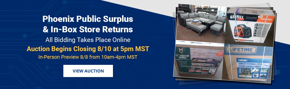 Image showing upcoming auction with link