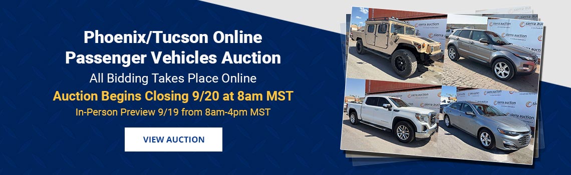 Image showing upcoming auction with link