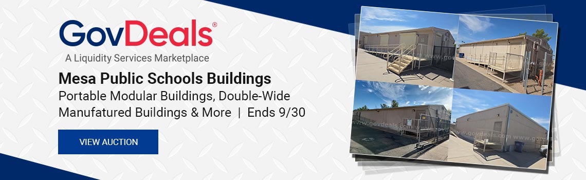 Mesa Public Shools Modular Buildings Auction Begins Closing Wednesday, September 30th